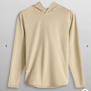 BYLT Premium Basics Signature Hoodie Mens XL Tan Sand Long Sleeve Athletic Shirt